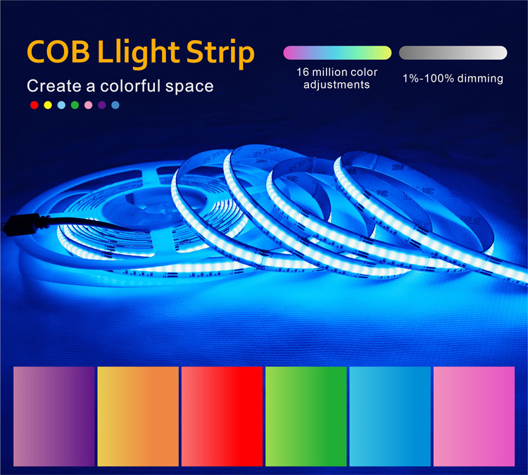 cob led strip dimmable