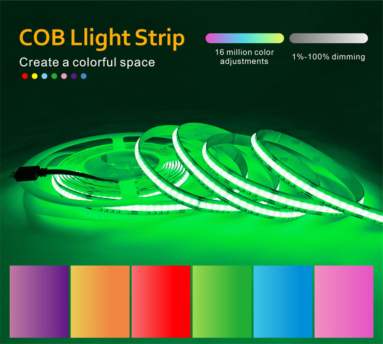 cob led strip lights dimmable