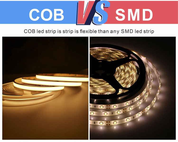 COB vs SMD LED Strip Lighting