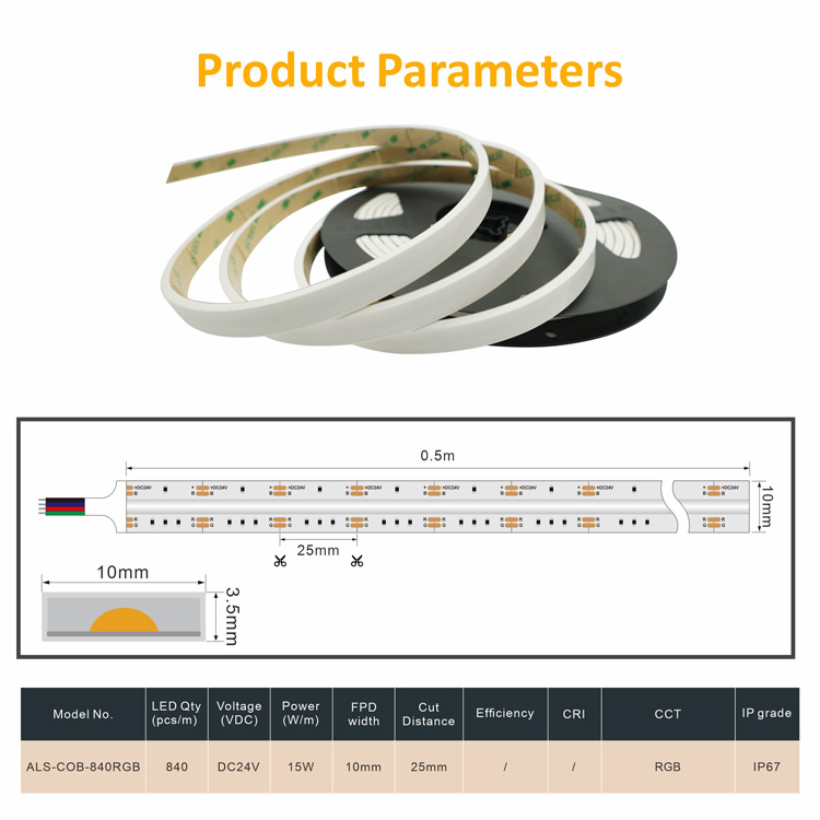 rgb cob light