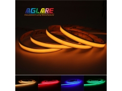 Single Colour LED COB Strip IP65 - Waterproof Yellow COB LED Strip Lights 320LEDs DC12V 24V