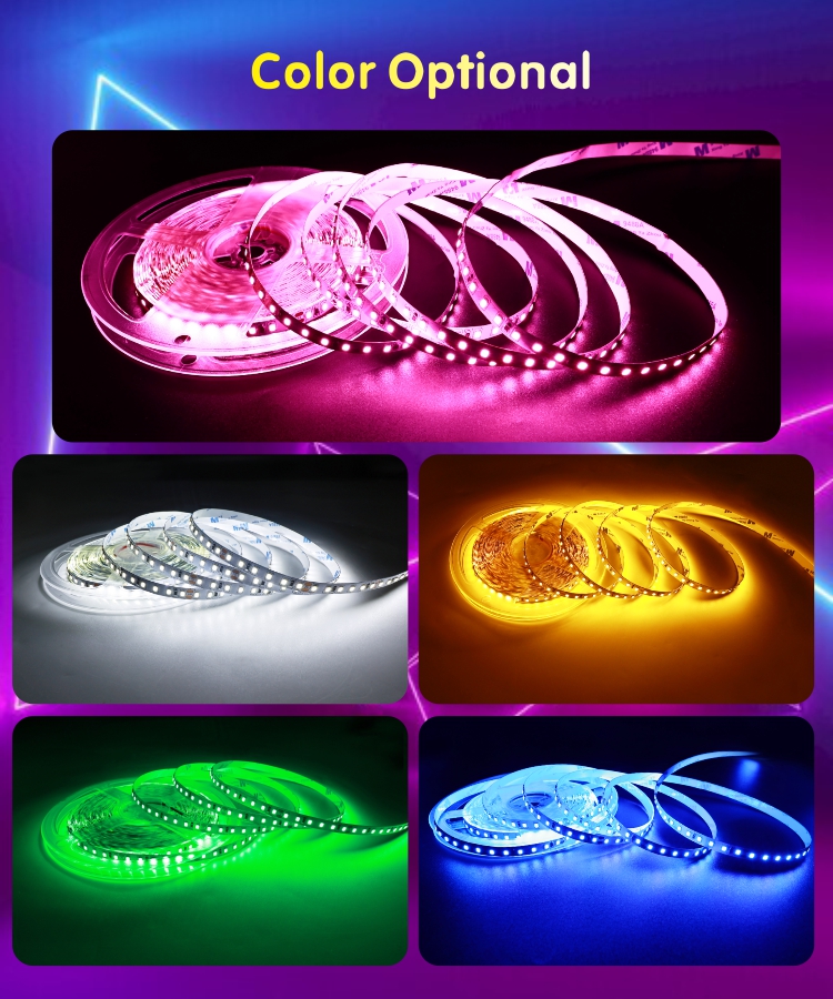 pink led strip lights for bedroom