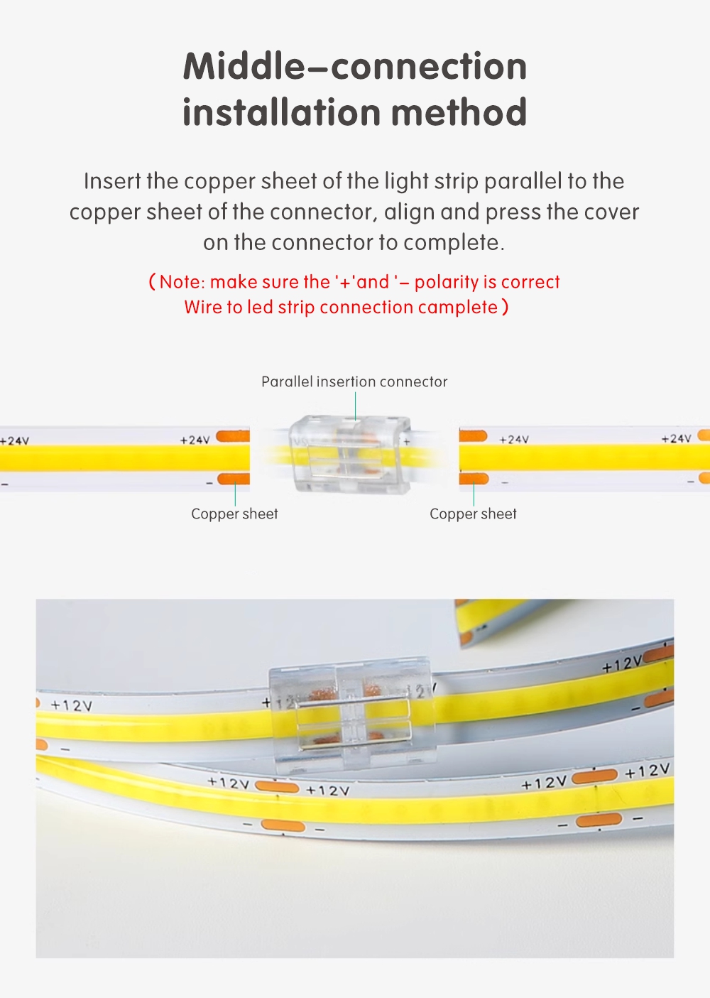  led strip connector