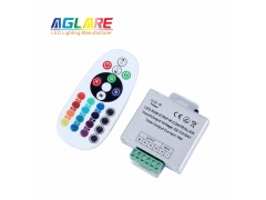 LED Strip Controllers - 18A RGB Controller DC 12V 24V LED Lights Controller 24Key for 3528 5050 RGB LED Strip Lights