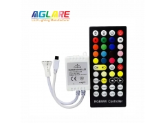 LED Strip Controllers - DC12V 24V 6Pin 40Key IR RGBWW Controller Dimmer RGB+CCT LED Strip Light