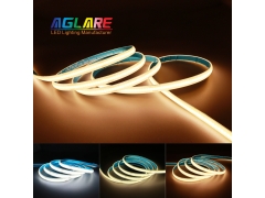 Single Colour COB LED Strip - COB LED Strip Light Tape 12V 24V 480LEDs 10W/m 3000K