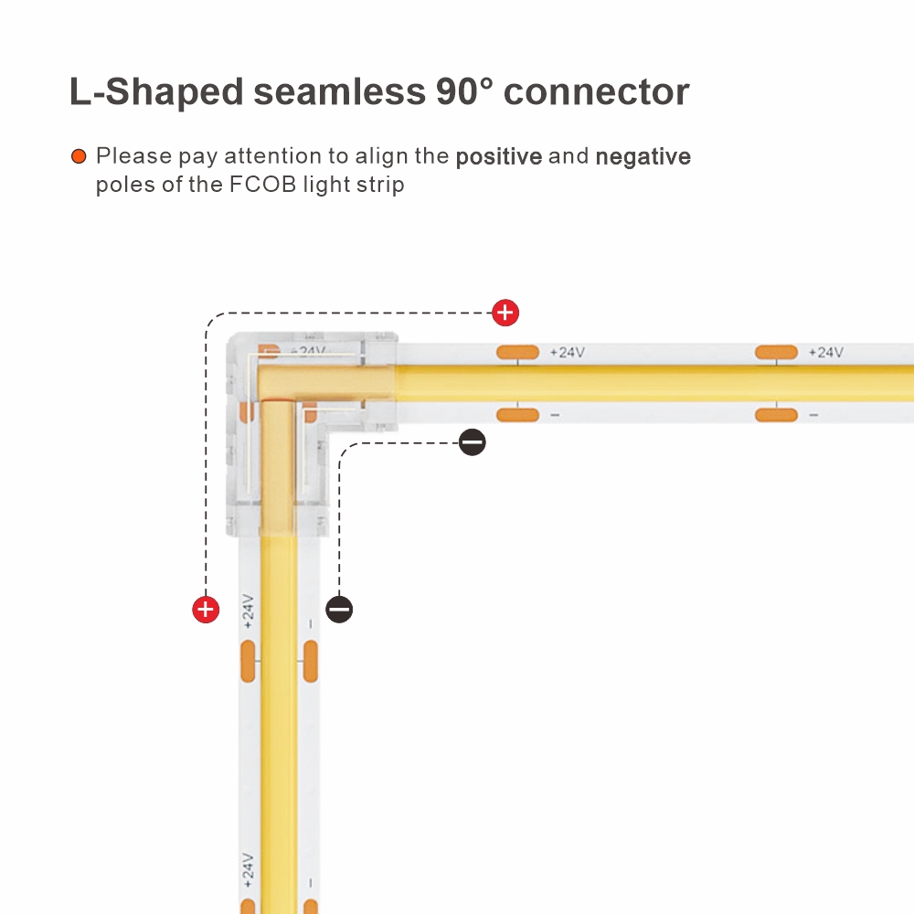 Led Strip L Connector