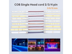 LED Strip Connector - 5/8/10mm COB LED Strip to Wire Connectors 2/3/4 Pin - Dual Head