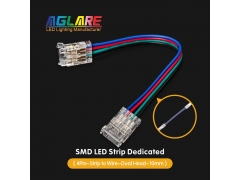 LED Strip Connector - 2Pin 3pin 4pin SMD LED Strip to Wire Connectors 5/8/10mm Double Head Connector