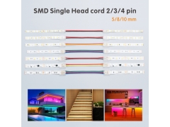 LED Strip Connector - 2Pin 3pin 4pin SMD LED Strip to Wire Connectors 5/8/10mm Double Head Connector