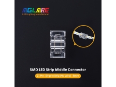 LED Strip Connector - 5/8/10mm SMD LED Strip  Connectors 2Pin 3Pin 4Pin Strip to Strip Connector Transparent Solderless