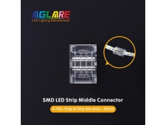 LED Strip Connector - 5/8/10mm SMD LED Strip  Connectors 2Pin 3Pin 4Pin Strip to Strip Connector Transparent Solderless