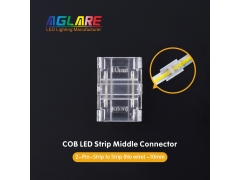 LED Strip Connector - 2Pin 3Pin 4Pin Strip to Strip Transparent Solderless COB LED Strip Connectors 5/8/10mm