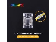 LED Strip Connector - 2Pin 3Pin 4Pin Strip to Strip Transparent Solderless COB LED Strip Connectors 5/8/10mm