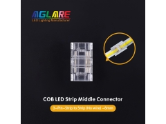 LED Strip Connector - 2Pin 3Pin 4Pin Strip to Strip Transparent Solderless COB LED Strip Connectors 5/8/10mm