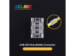 LED Strip Connector - 2Pin 3Pin 4Pin Strip to Strip Transparent Solderless COB LED Strip Connectors 5/8/10mm