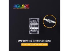 LED Strip Connector - 5/8/10mm SMD LED Strip  Connectors 2Pin 3Pin 4Pin Strip to Strip Connector Transparent Solderless