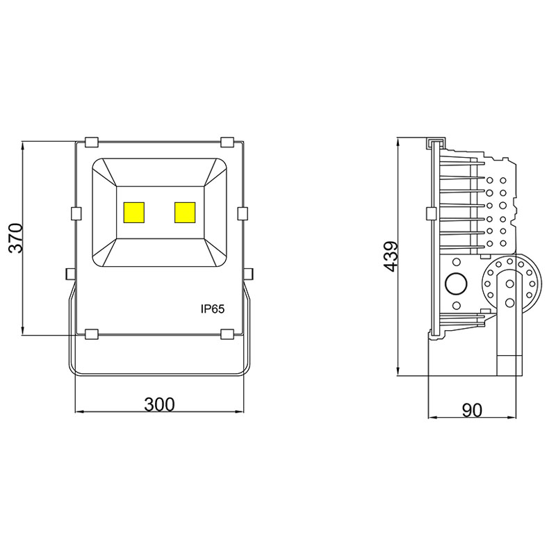 100w outdoor led basketball court flood lights