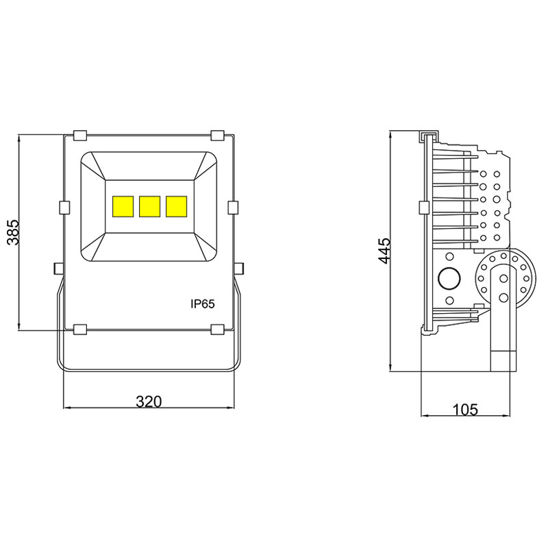 150w outdoor led basketball court flood lights